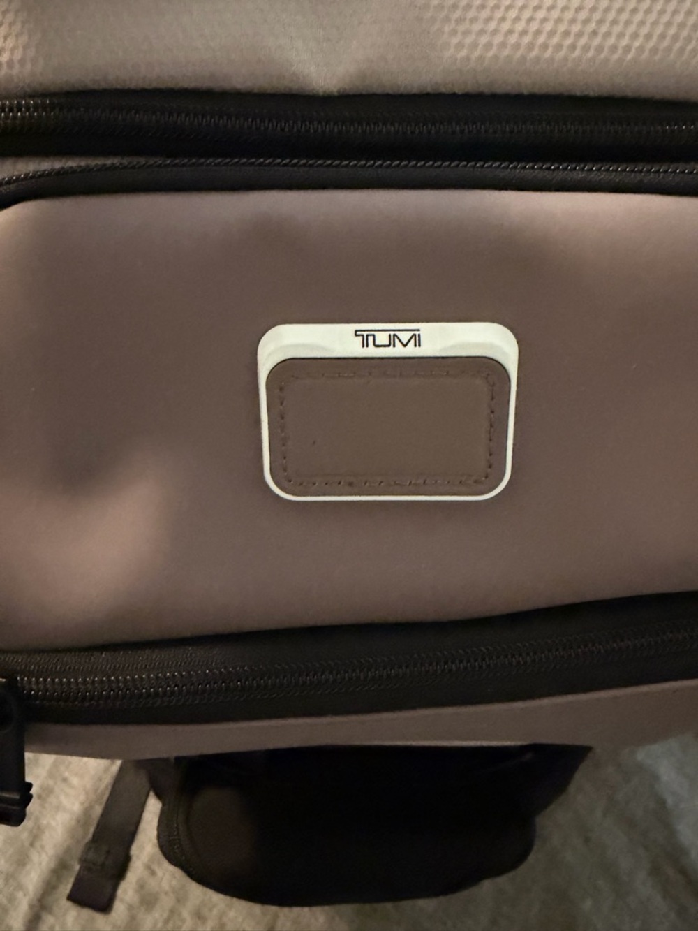 Tumi Men's Beige and Taupe Multi-Pocket Backpack - Picture 2 of 7